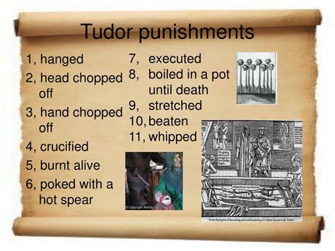 tudor punishments|list of tudor crimes.